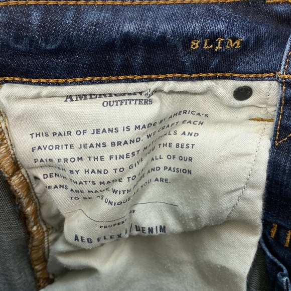 Men’s American Eagle extreme flex 4 slim dark wash jeans. Size 28 x 30 - Picture 5 of 5
